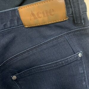 Acne Slim Men's Jeans in Dark Blue/Grey Max Thunder